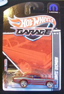 New 2011 Hot Wheels Garage Series 9 15 71 Dodge Demon Red
