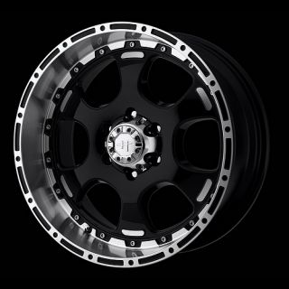 HE842 Gloss Black 8x170 Ford Super Duty Wheels Rims Free Lugs
