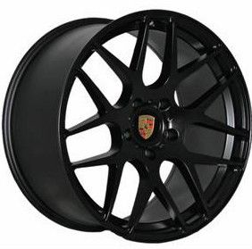  Wheels Set For Porsche Cayenne Panamera S 4S Staggered Rims Black