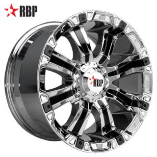 17 RBP 94R Wheels Tires 17 inch Chrome Offroad Rims