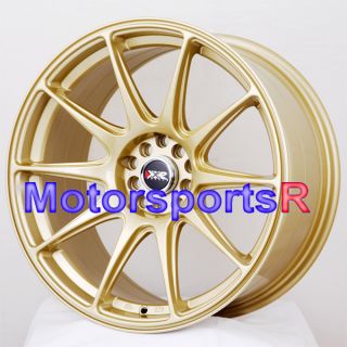 18 18x8.75 XXR 527 Gold Concave Rims Wheels ET +35 5x100 13 Subaru FRS