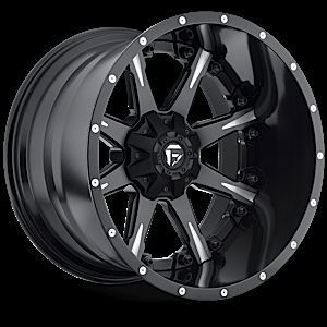 Nutz D251 Two Piece Wheel Set Black Milled 20x10 Rims Ford