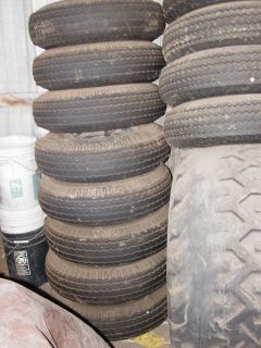 00x14 5 Commercial Trailer Tires and rims 3 sets of 4 each HARDLY USED