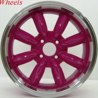 Rota RB 17x7 5 4x100 ET45 56 1 Royal Pink Rims Wheels