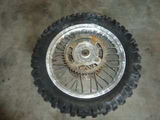 RM85 YZ RM 85 80 Rear Wheel Rim Hub Tire Rotor Sprocket 14