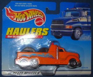 1998 Hot Wheels 1 64 Haulers Series Orange Coil Hauler Truck 65743 96