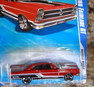 Hot Wheels 2010 66 Ford Fairlane GT Muscle Mania MOC