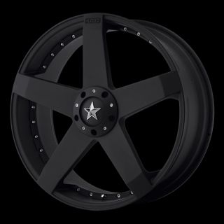 KMC Rockstar Car Black 5x115 5x120 w 15 Et KM77577520715 Wheels