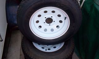 Trailer Tires and Wheels st205 75D15 New