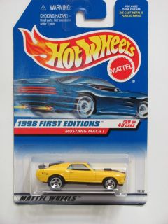 Hot Wheels 1998 First Editions 670 Mustang Mach 1