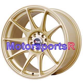 Gold Staggered Rims Wheels Concave 5x4 5 98 99 04 Ford Mustang GT V6