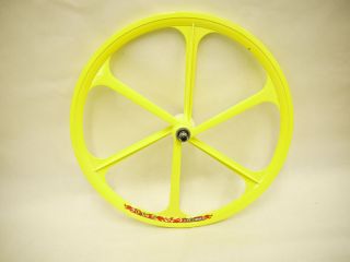 Yellow Fixed Gear Mag Wheel by TENY RIMS 26 x 1 25 Fixie bike Bicycle