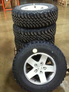 OE Jeep Wrangler JK Rubicon Wheels and Tires BRAND NEW Less than 200