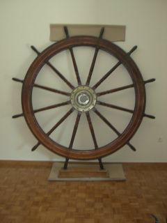 Antique Greek SHIP Huge Emergency Wheel 190cm Diameter Excellent