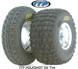 ATV Quad Tire Set 2 Tires ITP Holeshot SX 20x6 10