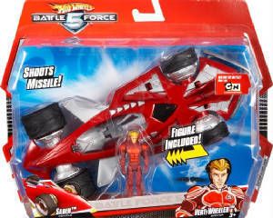 NEW Hot Wheels Battle Force 5 VERT WHEELER Saber Car Toy figure Red