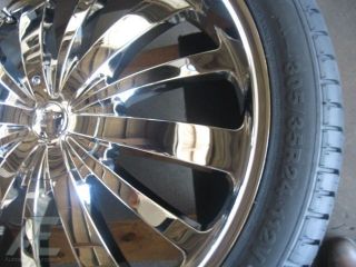 24 Chrome Rims Tires Avalanche Escalade Tahoe Denali H3
