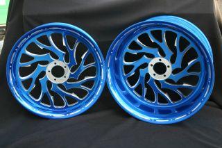 GSXR Hayabusa 360 Fat Tire Wheels Candy Blue