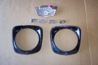 Ford Truck F100 Headlight Doors Rims Hood Emblem Grille Letters