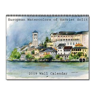European Watercolors 2009 Wall Calendar for $25.00