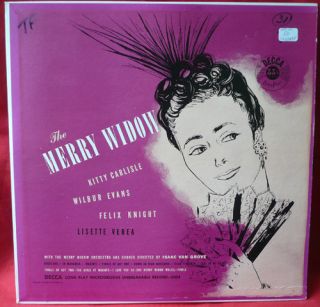 MERRY WIDOW kitty carlisle wilbur evans LP record VG++ vinyl album
