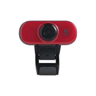 Logitech Webcam C210 Red with 1 3 MP Photos and Microphone New