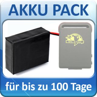externer Zusatzakku, Akku Pack f. GPS Tracker TK5000, TK102 usw