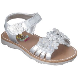 Toddler Girls Rachel Shoes Shea Sandals   Silver 12