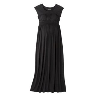 Liz Lange for Target Maternity Sleeveless Smocked Maxi Dress   Black XXL
