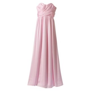 TEVOLIO Womens Satin Strapless Maxi Dress   Pink Lemonade   2