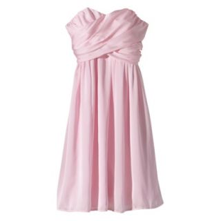 TEVOLIO Womens Plus Size Satin Strapless Dress   Pink Lemonade   22W