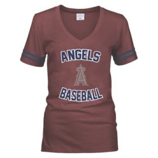 MLB Womens Los Angeles Angels T Shirt   Red (M)