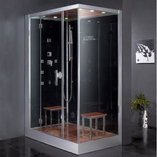 Ariel DZ961F8 L Bath Platinum Steam Shower amp; Sauna 59 x 35.4 Rectangular 2 Person Left Side Opening