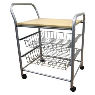 Kitchen Cart: 3 Tier Metal Trolley
