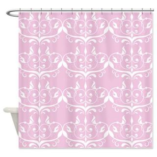 CafePress Pink Princess Damask Shower Curtain Free Shipping! Use code FREECART at Checkout!