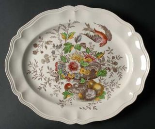 Royal Doulton Hampshire 15 Oval Serving Platter, Fine China Dinnerware   Flower