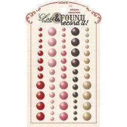 Lost and Found Record It Adhesive Enamel Dots 60/pkg : Heirloom