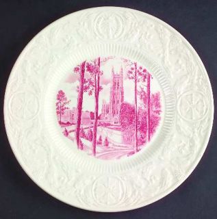 Wedgwood Duke University Pink Dinner Plate, Fine China Dinnerware   Pink Univers