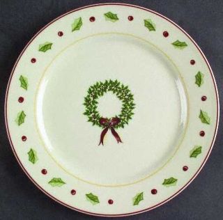 Merry Brite (China) Holiday Home Salad Plate, Fine China Dinnerware   3 Tree Cen