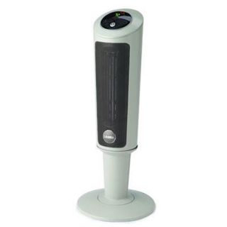 Lasko 6356 Pedestal Heater, 30 Digital Ceramic w/Remote Control Gray