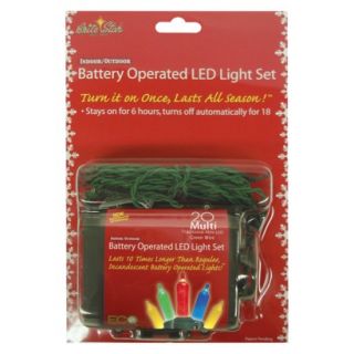 20ct Multi LED Battery Operated String Lights   Set of 2
