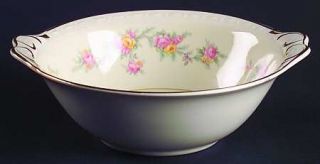 Homer Laughlin  Countess Lugged Cereal Bowl, Fine China Dinnerware   Eggshell Ge