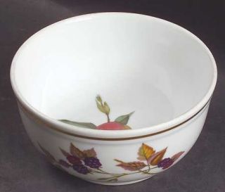 Royal Worcester Evesham Gold (Porcelain) Pudding Bowl, Fine China Dinnerware   P