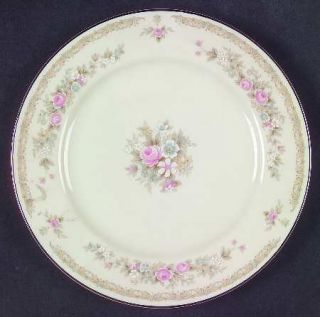 Celebrity Elizabeth Bread & Butter Plate, Fine China Dinnerware   Pink & Blue Fl