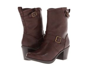 SKECHERS Lone Star   Double Buckle Womens Pull on Boots (Brown)