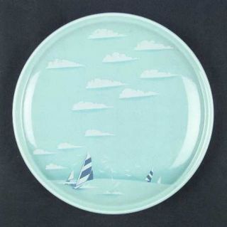 Epoch Sea Breeze Dinner Plate, Fine China Dinnerware   Sailboats,Birds,Clouds,Bl