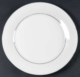 Castleton (USA) Overture Salad Plate, Fine China Dinnerware   Rim Shape, Platinu