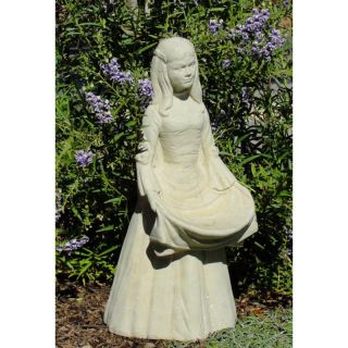 Designer Stone Inc Vintage Prairie Girl Garden Statue   1009 A