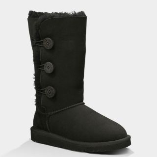 Bailey Button Triplet Girls Boots Black In Sizes 1, 2, 4, 3 For Women 18215