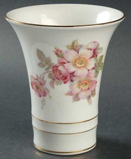 Schumann   Bavaria Wild Rose Scalloped (Coupe) Vase, Fine China Dinnerware   Pin